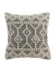 Chic 45x45cm woven cotton and wool cushion, natural and black, CS-050, suitable for living room and bedroom decor by Ramsha Home.