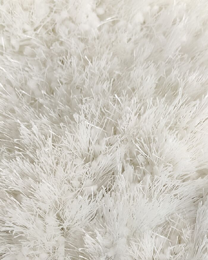 ⁦White Color Entryway Decor Shaggy Rug - MPV 01 (250x350cm)⁩ - الصورة ⁦3⁩
