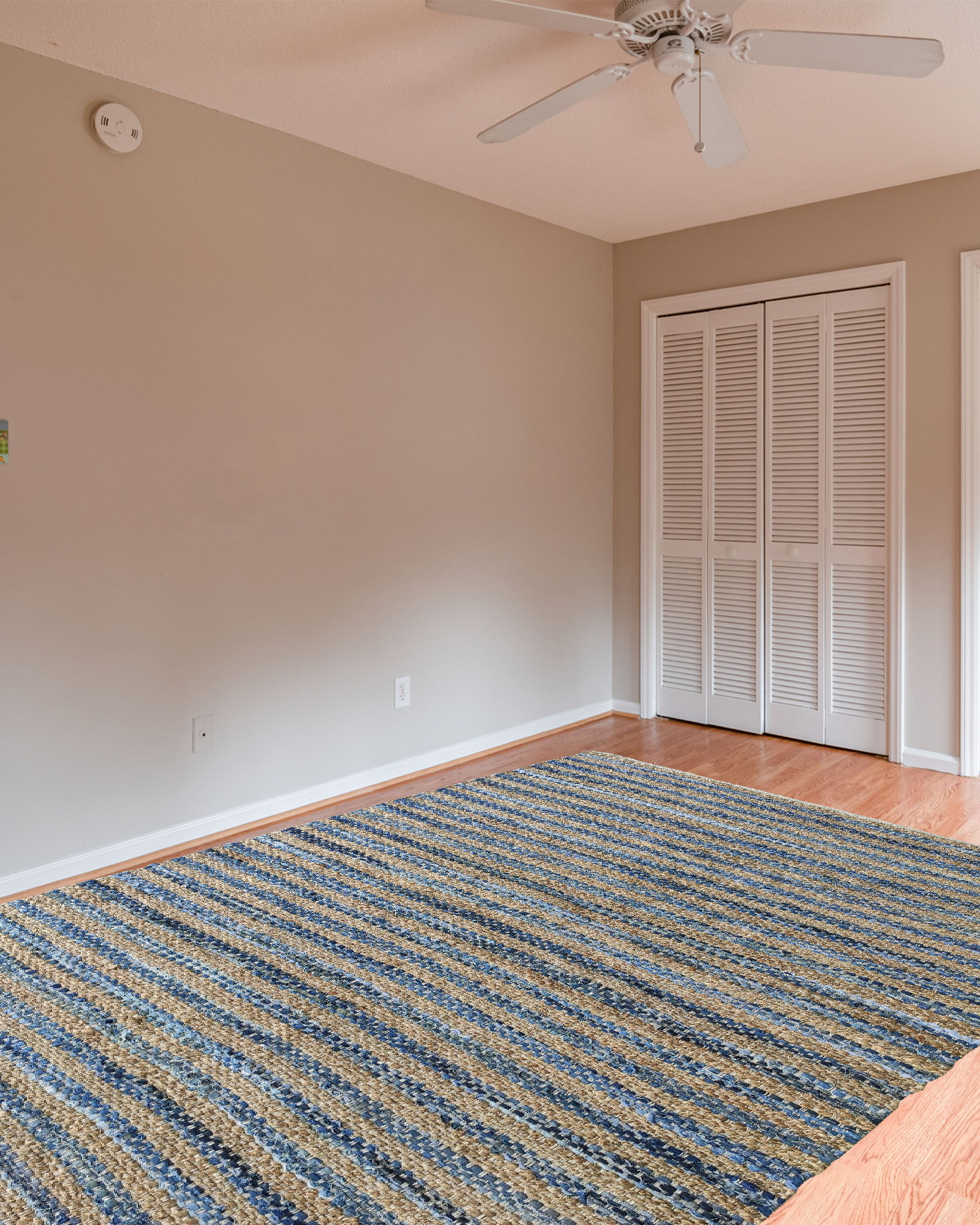 IMG_20220706_124743-1.jpg Blue Denim Cotton Home Decor Woven Rug - WR 010 (300x400cm) - Image 3