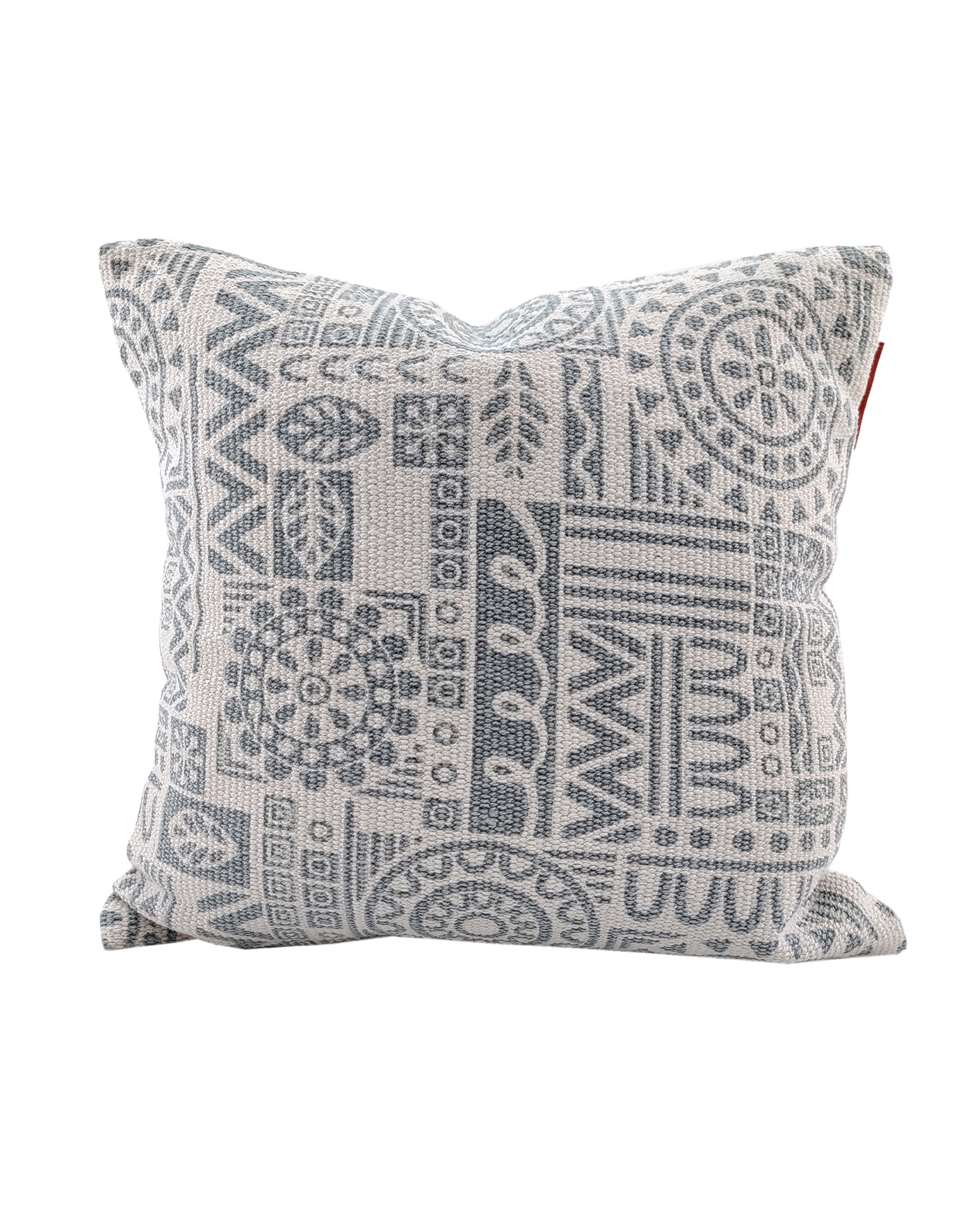 IMG_20220810_112921 Light Blue & White Color Cotton Cushion with Filler for Bedroom, Couch, Car - CS 182 (45x45cm) - الصورة 1