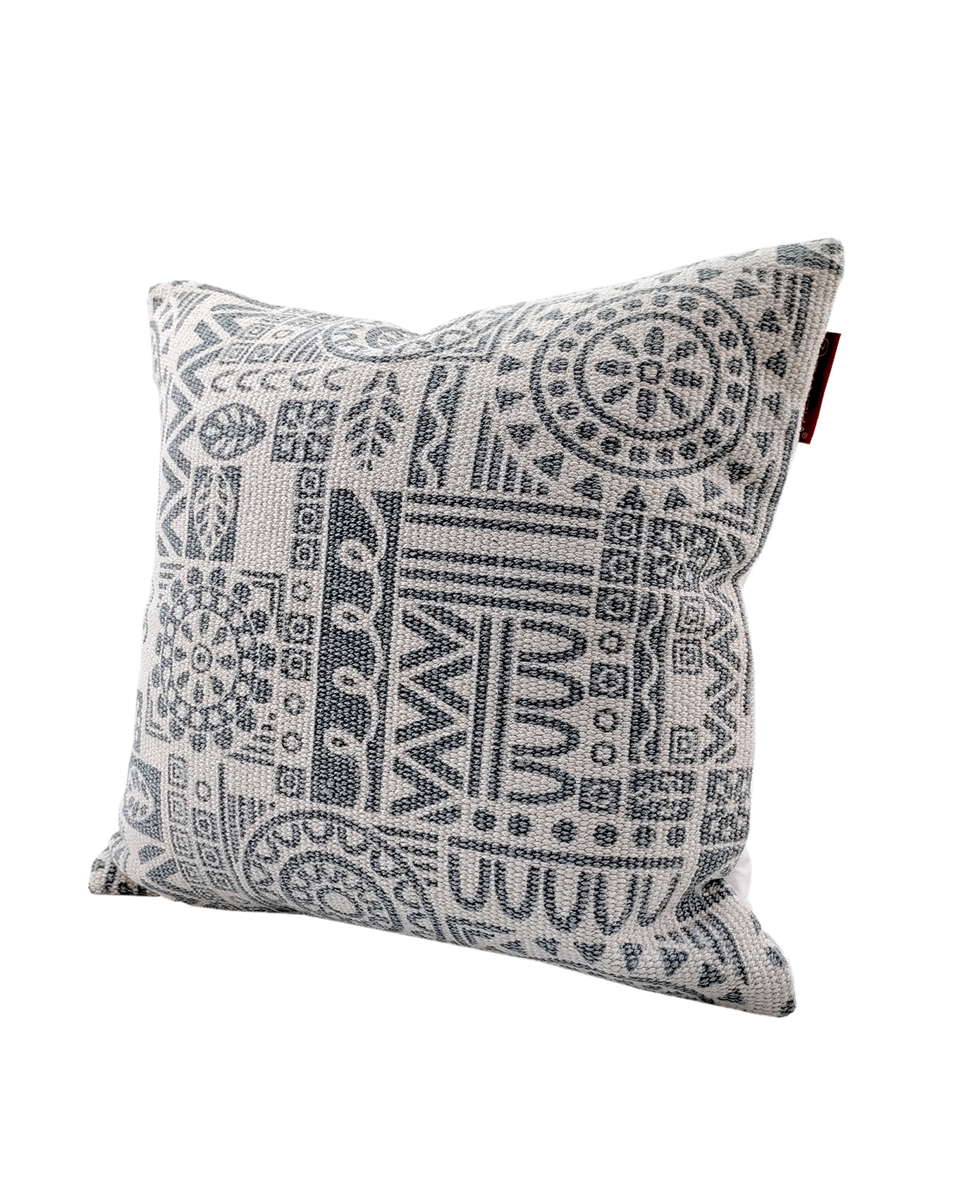 IMG_20220810_112923 Light Blue & White Color Cotton Cushion with Filler for Bedroom, Couch, Car - CS 182 (45x45cm) - الصورة 2