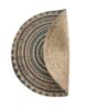Luxurious Handmade Multi Color Braided Jute Printed Decor Round Rug - BR 043 (90cm) - الصورة 2