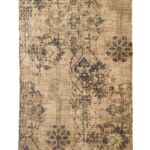 Stylish 145x210cm digital printed rug, DD 025, with a contemporary motif perfect for modern bedroom interiors by Ramsha Home.
