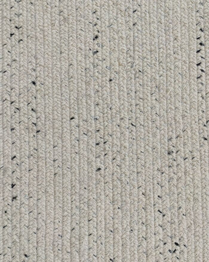 ⁦Stunning Handmade Black & White Color Braided Rug - BR 047 (100x300cm)⁩ - الصورة ⁦2⁩