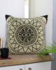 Black & Gold Color Cotton Cushion with Filler for Living Room, Bedroom, and Floor - CS 198 (45x45cm) - الصورة 5