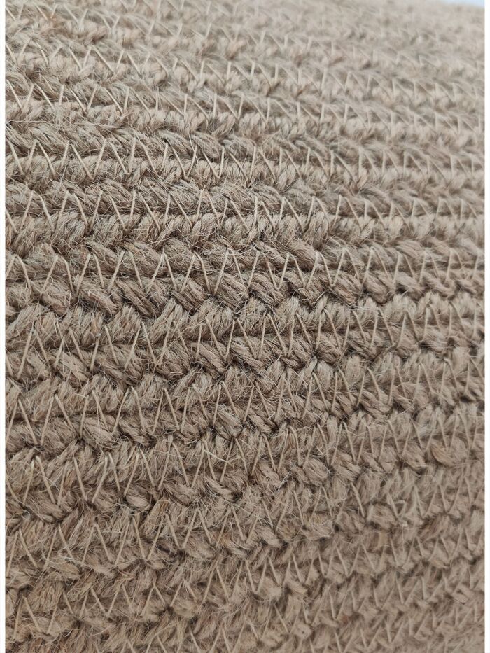 Natural Color Jute Cushion with Filler for Couch, Floor, Car - CS 208 (30x90cm) - Image 3
