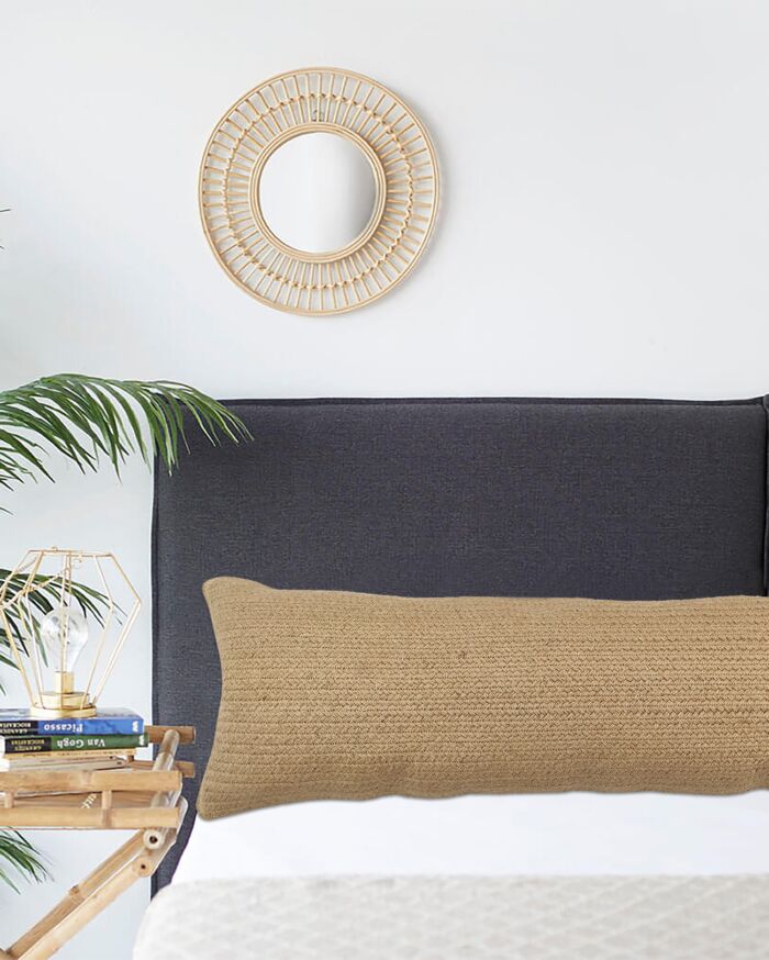 Natural Color Jute Cushion with Filler for Couch, Floor, Car - CS 208 (30x90cm) - Image 5