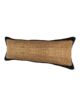 Natural & Black Color Jute and Cotton Cushion with Filler for Living Room, Hallway - CS 210 (30x90cm) - Image 2