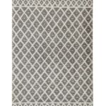 Natural & White Color Wool-Cotton Woven Rug - SRN 015 (200x300cm)