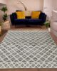 Natural & White Color Wool-Cotton Woven Rug - SRN 015 (170x240cm) - الصورة 7