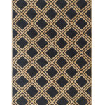 Handmade Natural & Black Color Braided Jute Rug - BR 083 (160x240cm)