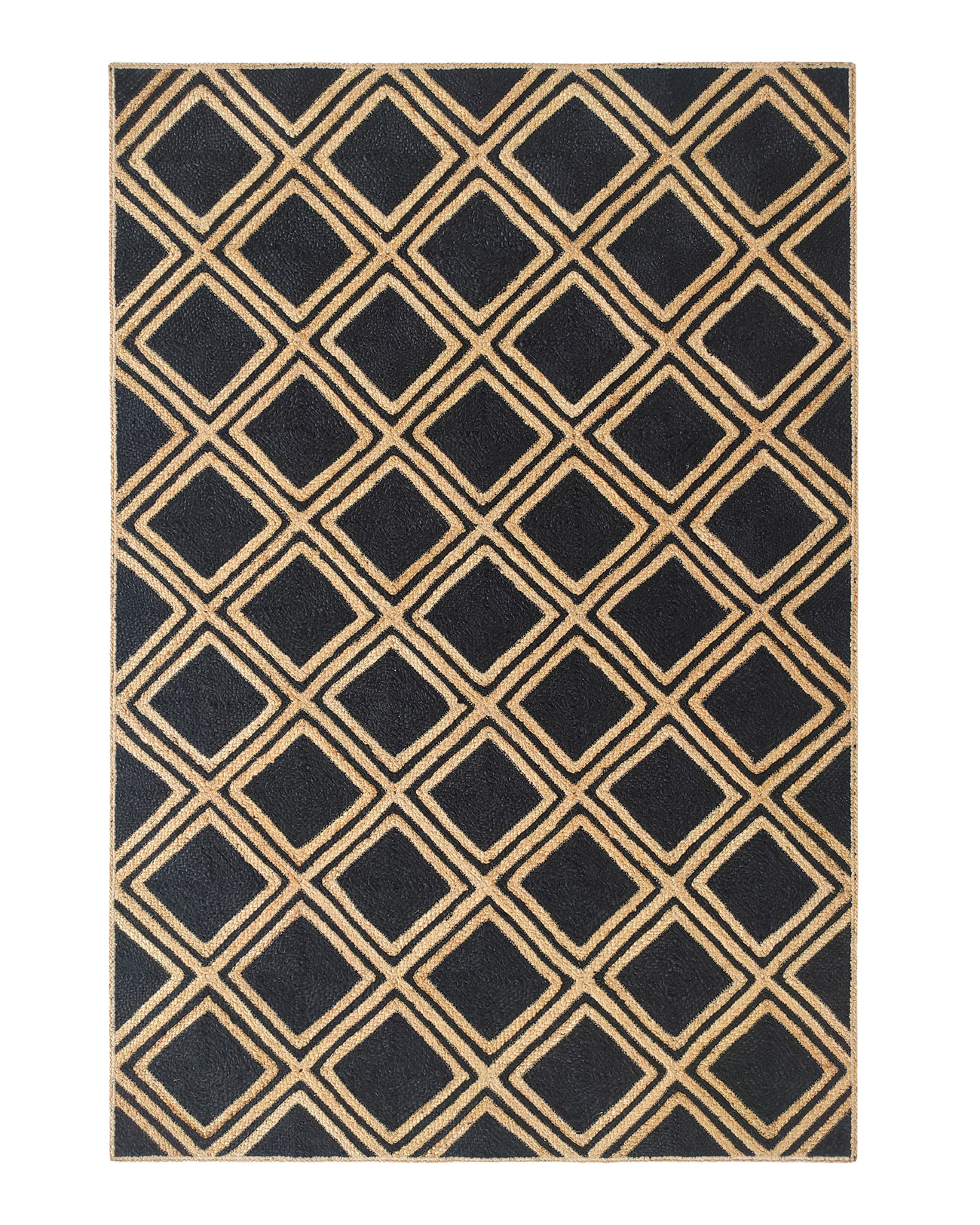 IMG_20221115_101101.jpg Handmade Natural & Black Color Braided Jute Rug - BR 083 (160x240cm)