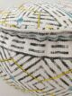 Multi-color living room pouf, 70x70x30cm.