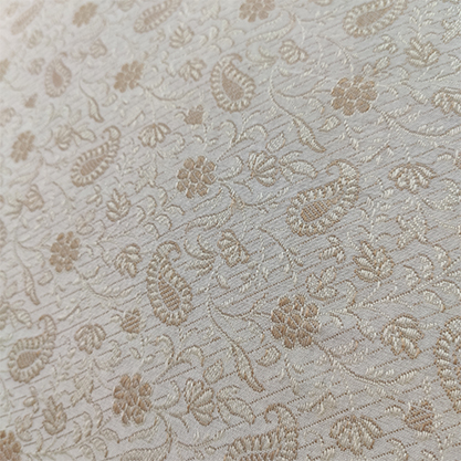 IMG_20230103_170420 White & Gold Color Polyester Cushion with Filler for Living Room, Couch - CS 231 (45x45cm) - الصورة 4