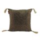 Black and Gold Color Polyester Cushion with Filler for Window Seat, Bed, Floor - CS 230 (45x45cm)