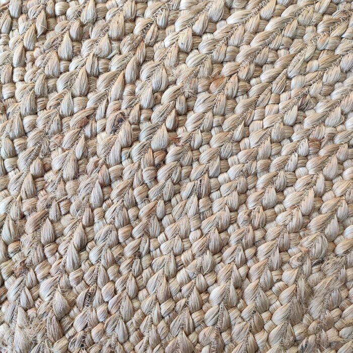 Stunning Handmade Jute Round Braided Rug - BR 055 (200cm) - Image 2