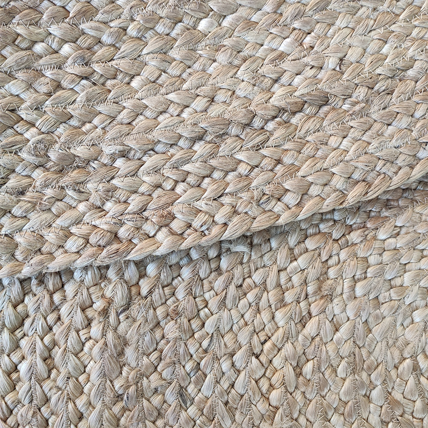 IMG_20230207_114355.jpg Stunning Handmade Jute Round Braided Rug - BR 055 (200cm) - Image 3