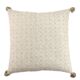 White and Gold Color Polyester Cushion with Filler for Living Room, Couch - CS 231 (60x60cm) - الصورة 3
