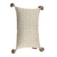 White & Gold Color Polyester Cushion with Filler for Living Room, Couch - CS 231 (30x50cm) - الصورة 3