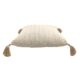 White & Gold Color Polyester Cushion with Filler for Living Room, Couch - CS 231 (45x45cm) - الصورة 5