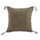 Black & Gold Color Polyester Cushion with Filler for Window Seat, Bed, Floor - CS 230 (60x60cm)