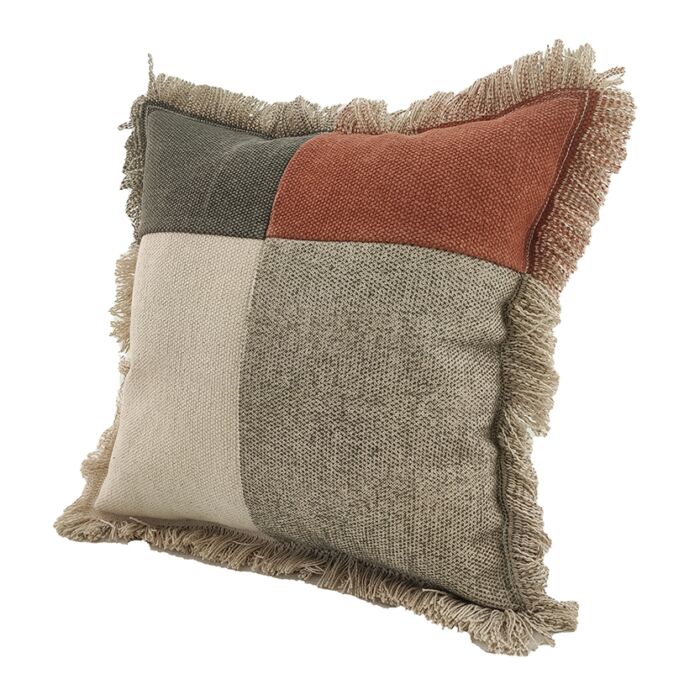 Multi Color Cotton Cushion with Filler for Living Room, Floor - CS 228 (45x45cm) - Image 3