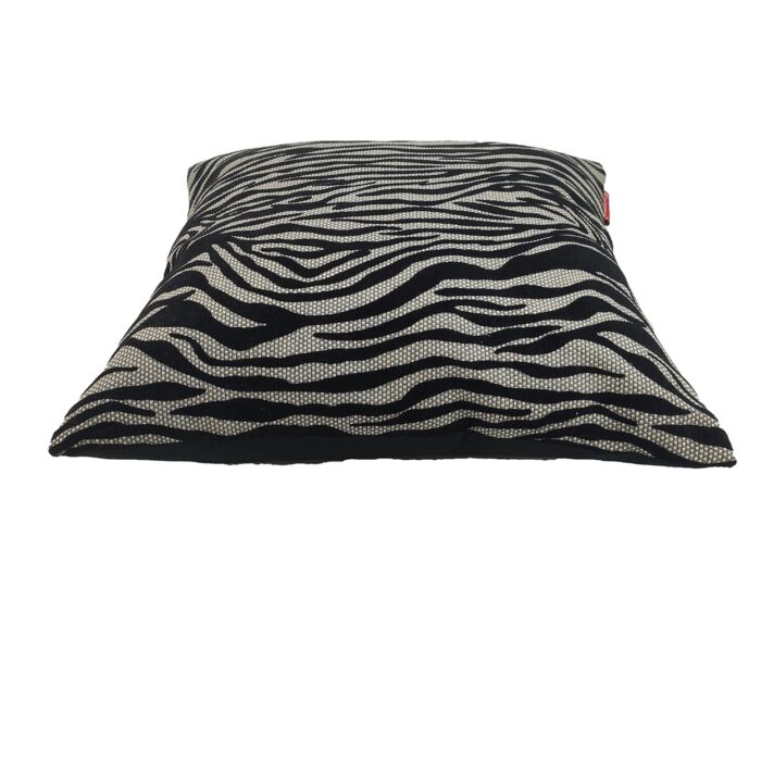 ⁦Black & White Color Cotton Cushion with Filler for Bench, Sofa - CS 229 (45x45cm)⁩ - الصورة ⁦3⁩