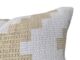 Light Beige & White Color Cotton Cushion with Filler for Bedroom, Couch, Car - CS 179 (45x45cm) - الصورة 4
