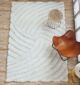Luxurious white shaggy rug for modern dining rooms - MP3D 01 (170x240cm) by Ramsha Home