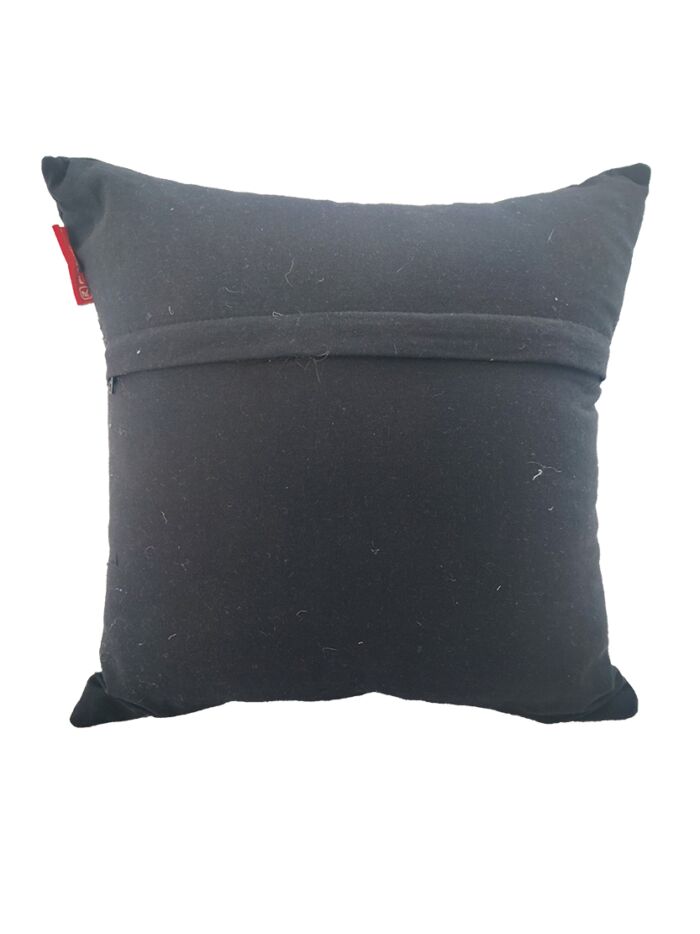 Black & Off White Color Cotton Cushion with Filler for Sofa, Floor, and Bedroom - CS 260 (45x45cm) - Image 5