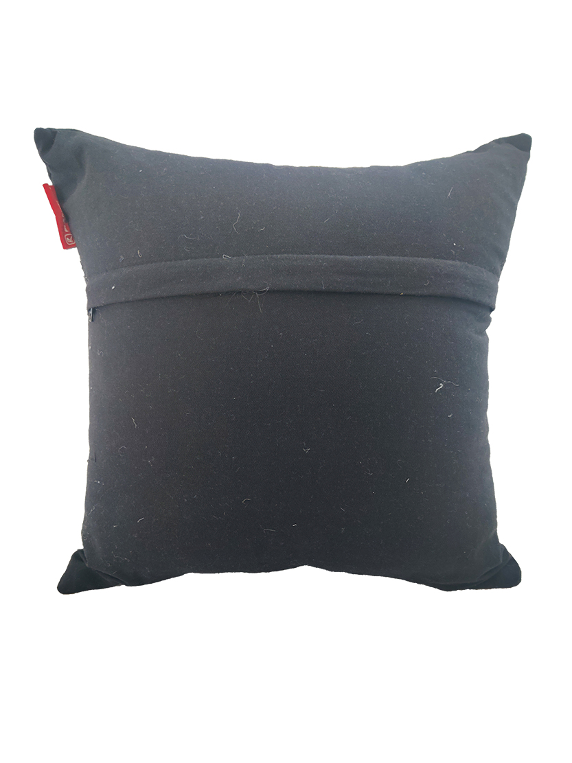 R2343 Black & Off White Color Cotton Cushion with Filler for Sofa, Floor, and Bedroom - CS 260 (45x45cm) - Image 5