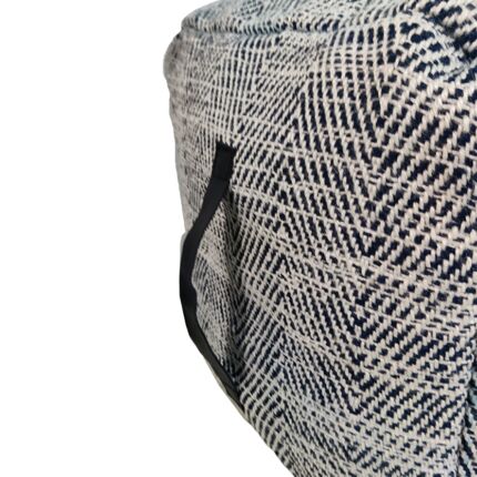 Blue color pouf, 50x50x30cm - perfect for home decor by Ramsha Home.