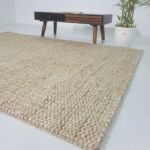Hand-Woven Bleach Color Farmhouse Woven Rug - SR 037 (200x300cm)