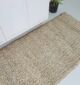Side View of Hand-Woven Bleach Color Farmhouse Rug - Ramsha Home