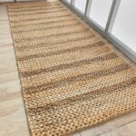 Natural Color Jute & Cotton Home Decor Woven Rug- SR 043 (80x200cm)