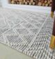 Elegant natural white woven rug for home decor - SRN 019 (80X200cm) by Ramsha Home