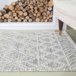 Premium natural white woven rug for interior decor - SRN 019 (80X200cm) by Ramsha Home