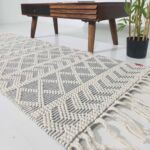 Detailed Close-up of Woven Rug Backside - Ramsha Home