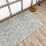 Versatile decorative woven rug in natural white - SRN 021 (80x200cm) by Ramsha Home