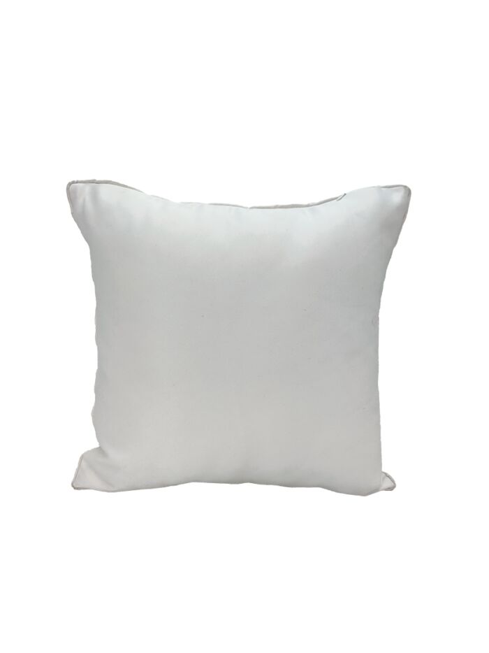 ⁦White Color Living Room Polyester Cushion with Filler - CS 242 (45x45cm)⁩ - الصورة ⁦4⁩