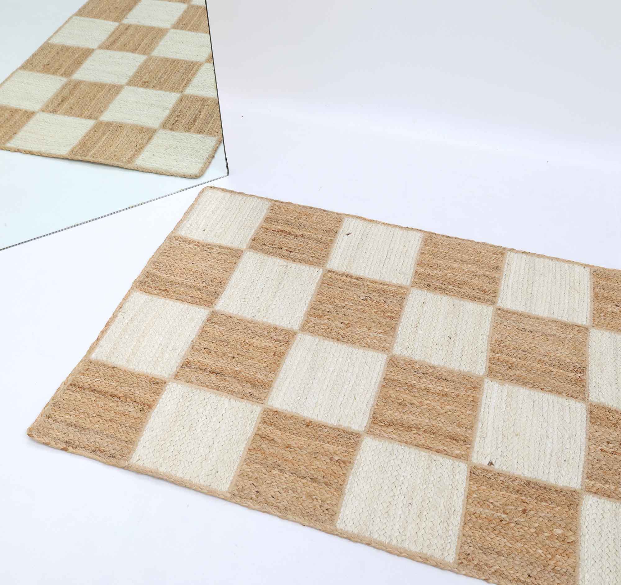 br-037(2) Handmade Natural & Bleach Color Indoor Decor Jute Floor Braided Rug - BR 037 (80x200cm) - Image 1