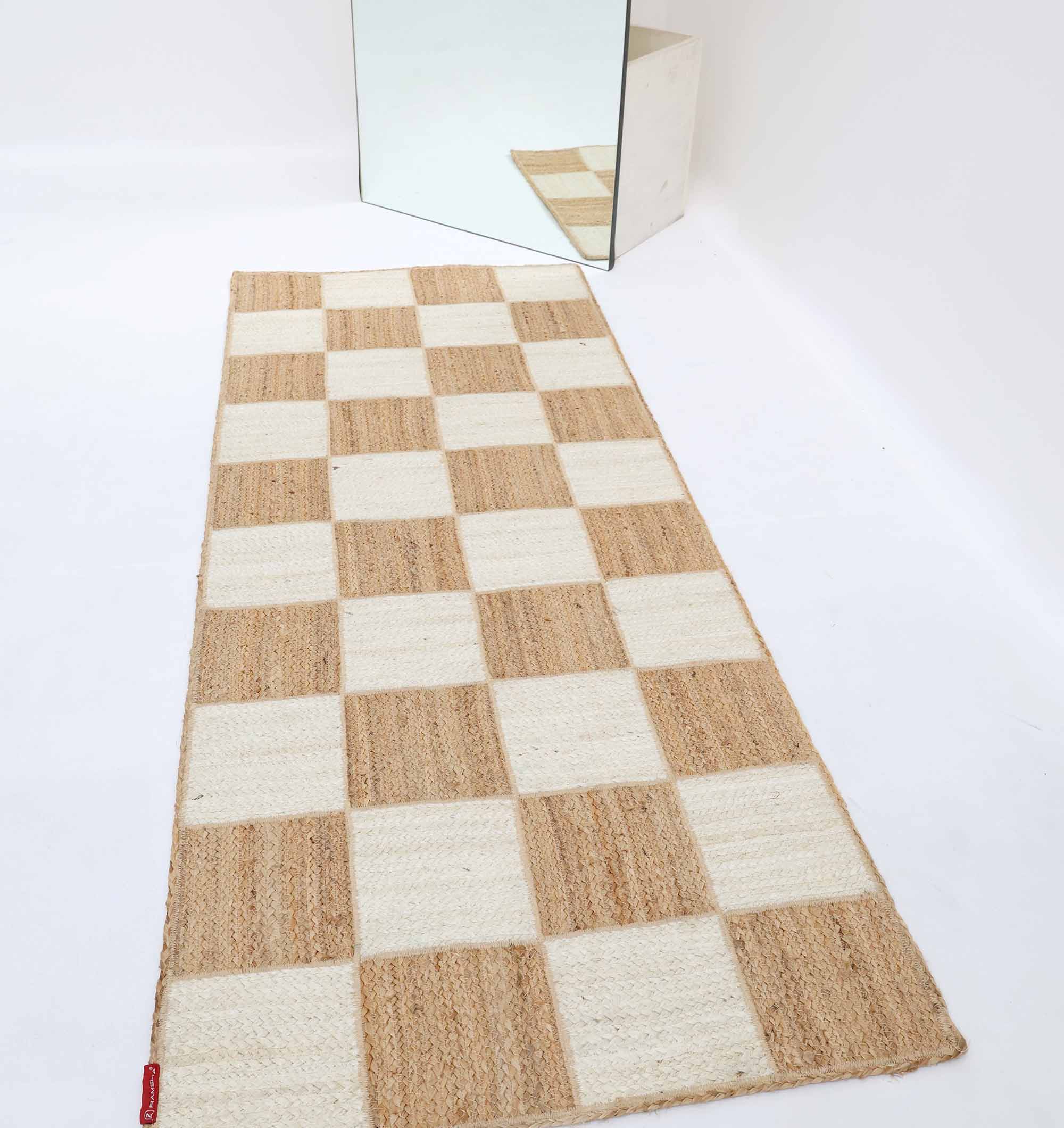 br-037(3) Handmade Natural & Bleach Color Indoor Decor Jute Floor Braided Rug - BR 037 (80x200cm) - Image 4