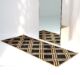 Handmade natural & black jute braided hallway rug – BR 083 (80x200cm)