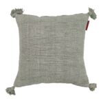 CS-133 green cotton cushion with tassels 45X45cm