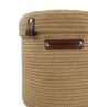 Stunning Beige Handmade Basket with Lid - BS 002 (22x22cm) - الصورة 3