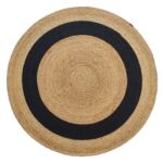 Beautiful Handmade Braided Jute Floor Round Rug: Well Matched for Drawing Room - BR 057 (200cm)