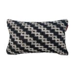Black & White Color Polyester Cushion with Filler for Living Room, Bed, Playroom - CS 257 (30x50cm)