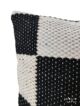 ⁦Black & White Polyester Cushion with Filler for Balcony, Couch, Floor - CS 255 (45x45cm)⁩ - الصورة ⁦4⁩