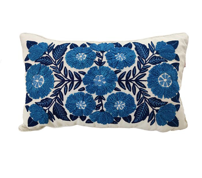 CS-267 embroidery cotton cushion multi color 45X45cm