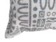 Light Blue & White Color Cotton Cushion with Filler for Bedroom, Couch, Car - CS 182 (45x45cm) - الصورة 4